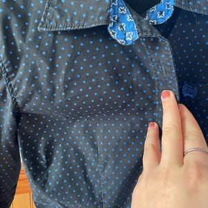Cinch Button Down Long Sleeve